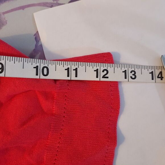 INC International Concepts Womens Shrug Cardigan Size XL Beaded Coral Ruched NWT - Picture 11 of 12